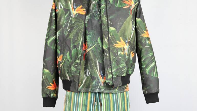 Bomber Jacket Rose/ Polo-Shirt 5